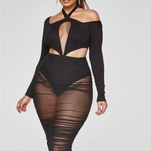 NWT Tyra Mesh Maxi Dress